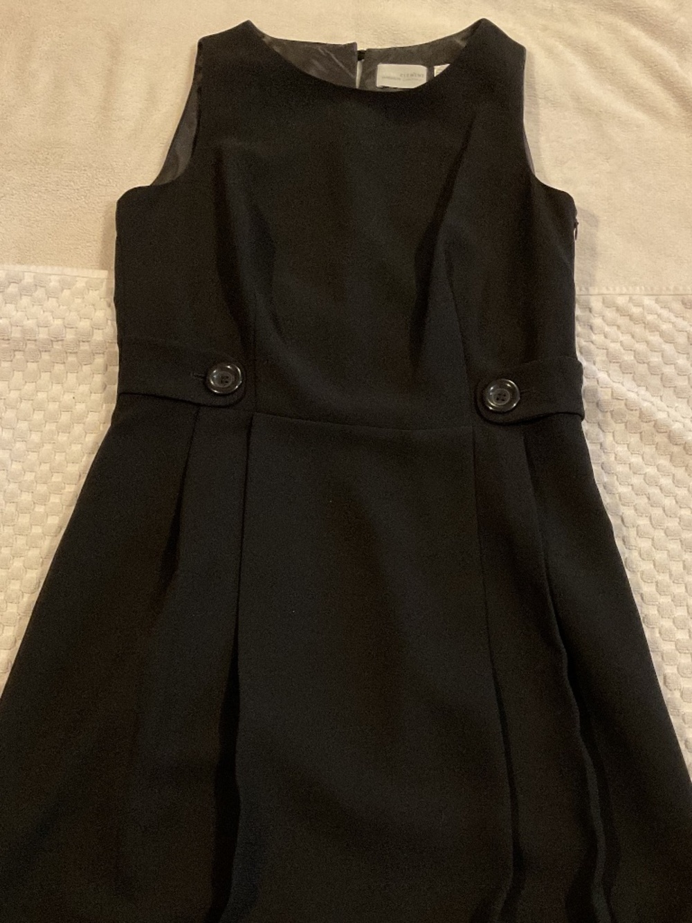 Laura Clement Black LaRedoute Creation Sleeveless Dress, Size 8. EUC